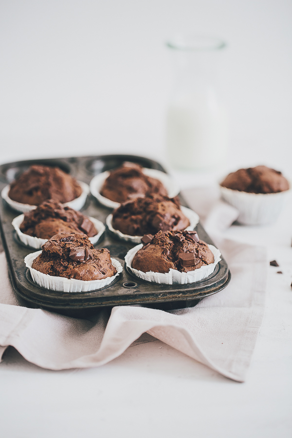 Muffin au chocolat, la maison au volets bleus, muffin , dessert